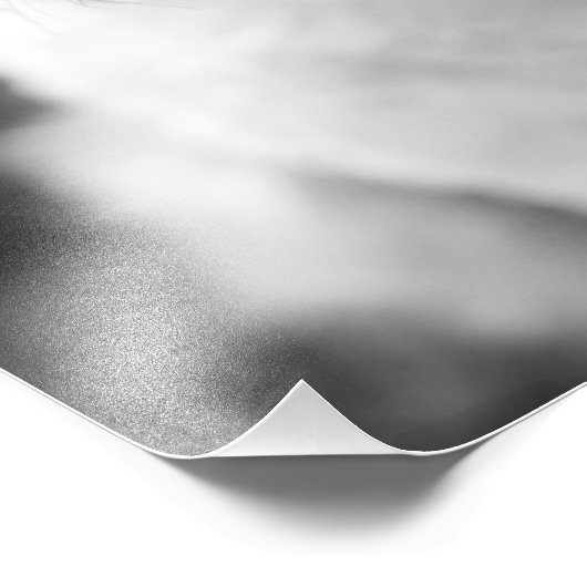 Impression Photo Chien blanc - Bonjour ! (Coin)