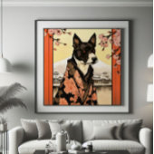 Impression Photo Chien de chasse Ukiyo-e