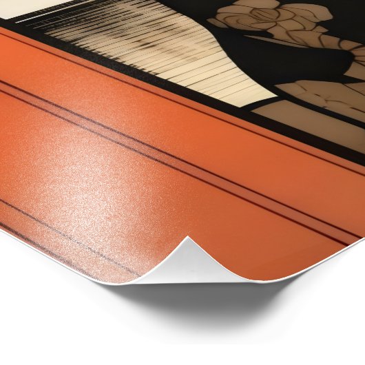 Impression Photo Chien de chasse Ukiyo-e (Coin)