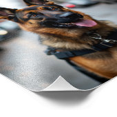Impression Photo Chien de police (Coin)
