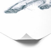 Impression Photo Chien. Dessin au crayon. (Coin)