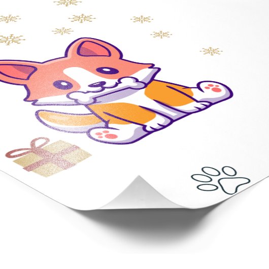 Impression Photo chien mignon (Coin)