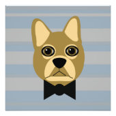 Impression Photo Chien-taureau Brown, Grilles (Devant)