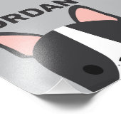 Impression Photo Chien-taureau français mignon avec nom personnalis (Coin)