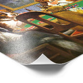 Impression Photo Chiens Jouer Poker Un Ami Dans Le Besoin (Coin)