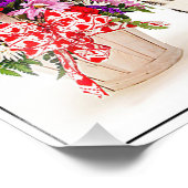 Impression Photo Chihuahua's, Fleurs et Amour (Coin)