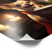 Impression Photo Chihuahuas Noël Festive de Noël Caroling (Coin)