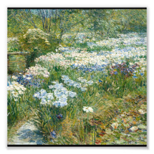 Impression Photo Childe Hassam - Le Jardin aquatique