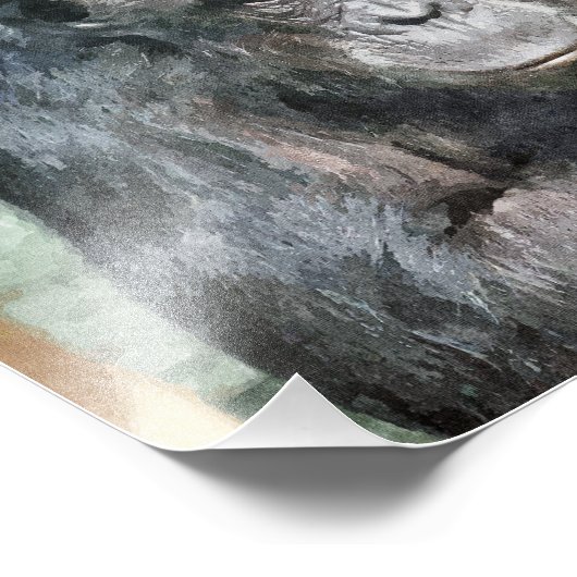 IMPRESSION PHOTO CHIMPANZÉS (Coin)