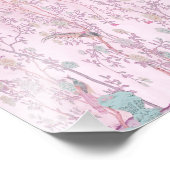 Impression Photo Chinoiserie rose (Coin)