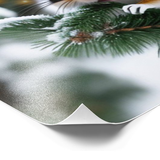 Impression Photo Chipmunk de Noël (Coin)