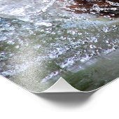 Impression Photo Chocolat Lab Pit Mix Dog Splashing 4 (Coin)