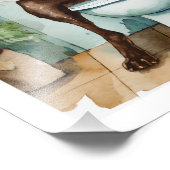 Impression Photo Chocolat Labrador Dog Toilet (Coin)