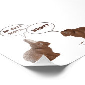Impression Photo Chocolat lapins lapins de Pâques, mais mal (Coin)