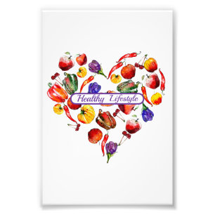 Impression Photo Choix de mode de vie sain - Coeur