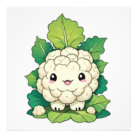 Impression Photo Chou-fleur Kawaii (Devant)
