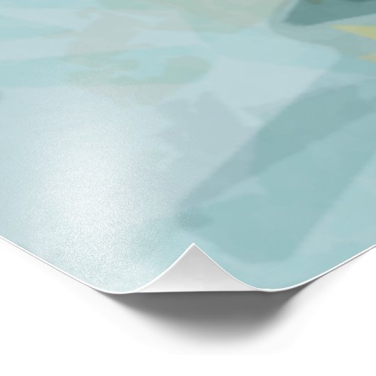 Impression Photo Chouette barrée dans un arbre Impressionnisme Abst (Coin)