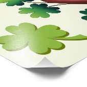 Impression Photo Chouette bébé mignon St Patrick dessin animé (Coin)
