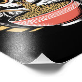 Impression Photo Chouette Ramen japonais Ukiyo-e Vintage (Coin)