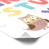 Impression Photo Chouettes Alphabet (Coin)