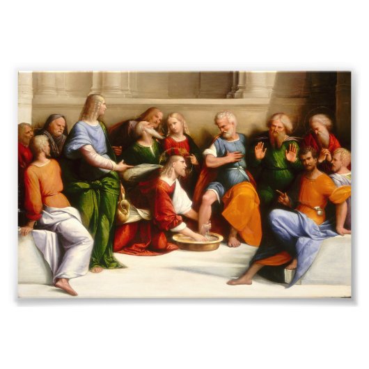 Impression Photo Christ Laver les pieds des disciples, Garofalo (Devant)