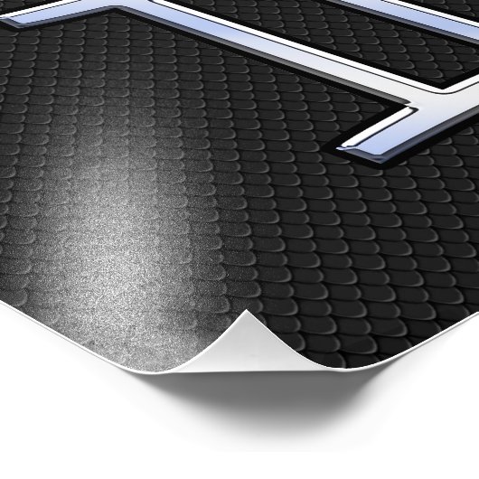 Impression Photo Chrome comme Gemini signe Zodiac (Coin)