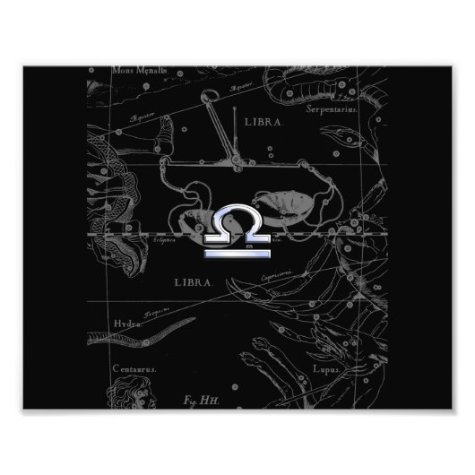 Impression Photo Chrome like Libra Zodiac (Devant)