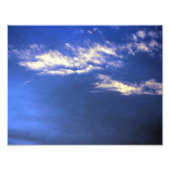 Impression Photo Ciel bleu avec nuages (Devant)