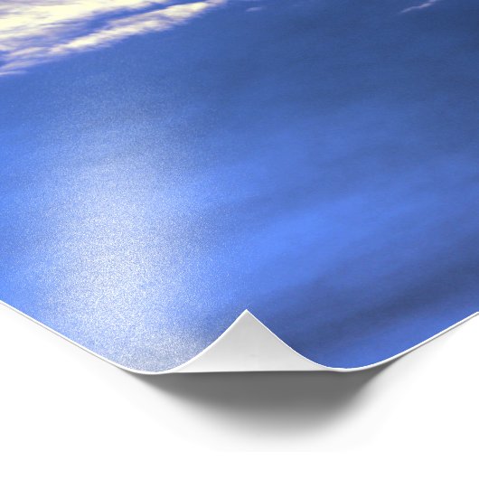 Impression Photo Ciel bleu avec nuages (Coin)