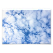 Impression Photo ciel bleu et nuages (Devant)