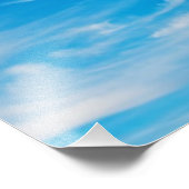 Impression Photo Ciel bleu nuages blancs Arrière - plan nuage céles (Coin)