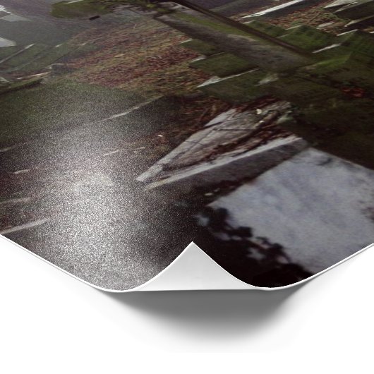 Impression Photo cimetière éffrayant (Coin)