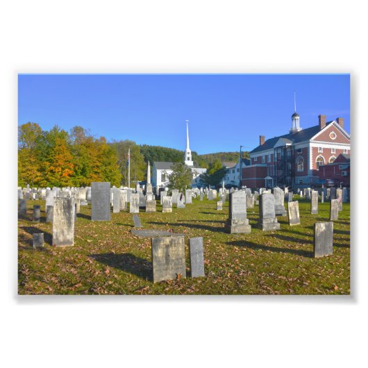 Impression Photo Cimetière Old Yard, Stowe, Vermont (Devant)