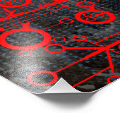 Impression Photo Circuit rouge (Coin)