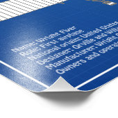 Impression Photo Circulaire Wright - Plan de dessin du plan d'avion (Coin)