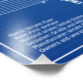 Impression Photo Circulaire Wright - Plan de dessin du plan de l'av (Coin)