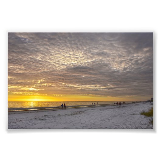 Impression Photo Cirrocumulus Nuages à Fort Myers Beach Sunset (Devant)