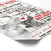 Impression Photo Citation D'Amour Pour L'Anniversaire De La Femme, (Coin)