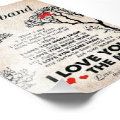 Impression Photo Citation D'Amour Pour L'Idée Cadeau Du Mari, Anniv (Coin)