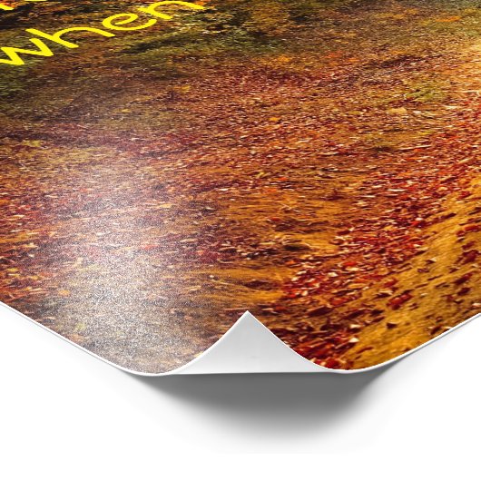 Impression Photo Citation d'automne (Coin)