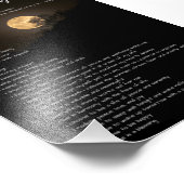 Impression Photo Citation de Bénédictions du soir (Coin)