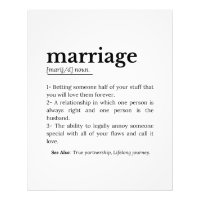 Citation de la définition du mariage amusant