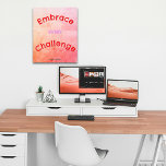 Impression Photo Citation de la vidéo positive de la décoration du<br><div class="desc">Avec une nouvelle année universitaire et déménager dans un dortoir pour commencer à vivre seul, décorez votre dortoir ou vos casiers scolaires avec cette affiche qui vous encourage à relever chaque défi, conçu pour vous inspirer et vous motiver chaque jour. Personnalisez-le avec votre nom pour une touche unique, créant une...</div>
