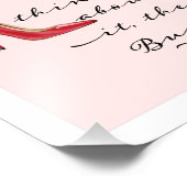 Impression Photo Citation de mode Roses rouges Rouges Haut talons P (Coin)