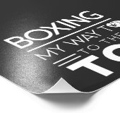 Impression Photo Citation de motivation de boxe en typographie mini (Coin)