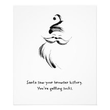Citation de Père Noël dessiné à la main