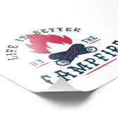 Impression Photo Citation de vie de camping Cadeaux Modèles à parti (Coin)