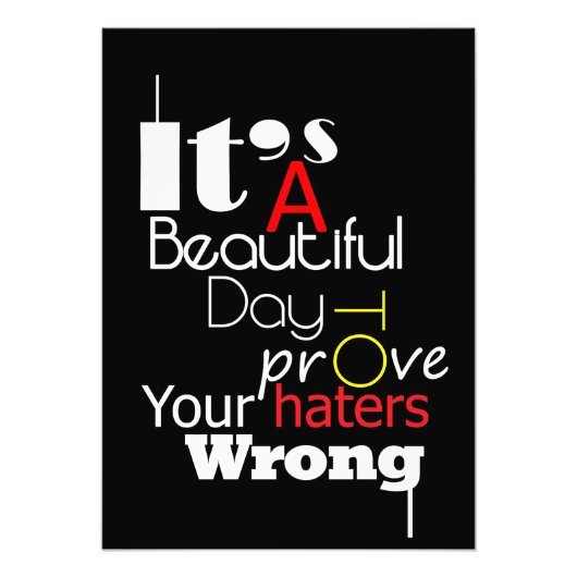 Impression Photo Citation Du Bonheur C'Est Un Beau Jour (Devant)