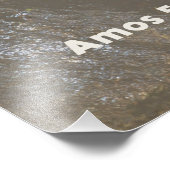 Impression Photo Citation du prophète hébreu Amos Justice et droitu (Coin)