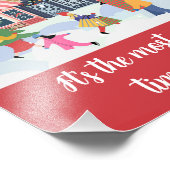 Impression Photo Citation du village de Noël d'hiver (Coin)